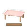 Elevated Pet Feeding Stand with Wooden Legs for Cats and Dogs