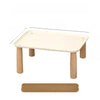 Elevated Pet Feeding Stand with Wooden Legs for Cats and Dogs