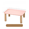 Elevated Pet Feeding Stand with Wooden Legs for Cats and Dogs
