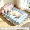 All-Season Waterproof Pet Sofa Bed with Removable Cover