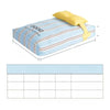 Striped Tatami-Style Pet Bed Mat with Pillow for Cats & Dogs