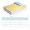 Striped Tatami-Style Pet Bed Mat with Pillow for Cats & Dogs