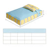 Striped Tatami-Style Pet Bed Mat with Pillow for Cats & Dogs