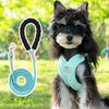 X-Style Dog Harness with Reflective Details and Round Rope Leash
