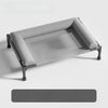 Elevated Three-Sided Faux Leather Dog Bed for Small to Medium Dogs