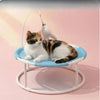 Round Elevated Pet Bed with Breathable Fabric