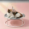 Round Elevated Pet Bed with Breathable Fabric
