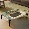Elevated Pet Cot Bed with Removable Cushion for Dogs & Cats