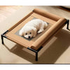 Elevated Pet Cot Bed with Removable Cushion for Dogs & Cats