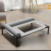 Elevated Pet Cot Bed with Removable Cushion for Dogs & Cats
