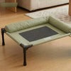 Elevated Pet Cot Bed with Removable Cushion for Dogs & Cats