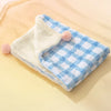 Cotton-Linen Pet Blanket Mat for Cats & Dogs