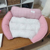 Reversible Curved Pet Bed for Small Dogs and Cats