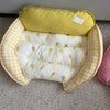 Reversible Curved Pet Bed for Small Dogs and Cats