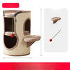 Multi-Level Sisal Barrel Cat Tree with Enclosed Cat Houses