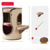 Multi-Level Sisal Barrel Cat Tree with Enclosed Cat Houses