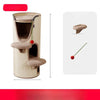 Multi-Level Sisal Barrel Cat Tree with Enclosed Cat Houses