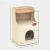 Square Sisal Cat Scratcher Barrel with Cat Resting Area