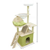Cat Tree with Cat House, Scratching Posts & Sisal Toy