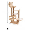 Cat Tree with Cat House, Scratching Posts & Sisal Toy