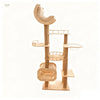 Cat Tree with Cat House, Scratching Posts & Sisal Toy