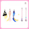 Retractable Cat Teaser Wand with Replaceable Toy Head