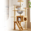 Cat Tree with Space Capsule Bed and Rope Scratching Post
