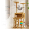 Cat Tree with Space Capsule Bed and Rope Scratching Post