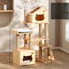 Cat Tree with Space Capsule Bed and Rope Scratching Post