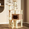 Cat Tree with Space Capsule Bed and Rope Scratching Post