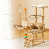 Cat Tree with Space Capsule Bed and Rope Scratching Post