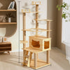 Cat Tree with Space Capsule Bed and Rope Scratching Post