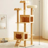 Cat Tree with Space Capsule Bed and Rope Scratching Post