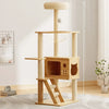 Cat Tree with Space Capsule Bed and Rope Scratching Post