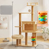 Cat Tree with Space Capsule Bed and Rope Scratching Post
