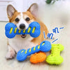 Double-Layer Squeaky Bone Chew Toy for Large Dogs