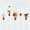 Retractable Cat Teaser Wand with Feather and Plush Attachments