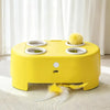 Interactive Electric Whack-a-Mole Cat Toy with Feather Teaser