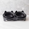 Double Ceramic Pet Bowls with Stand