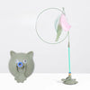 Cat Teaser Wand Toy with Suction Cup Base