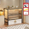 Enclosed Cat Litter Box Cabinet with Upper Storage Shelf