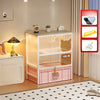 Enclosed Cat Litter Box Cabinet with Upper Storage Shelf