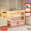 Enclosed Cat Litter Box Cabinet with Upper Storage Shelf