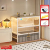 Enclosed Cat Litter Box Cabinet with Upper Storage Shelf