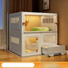 Indoor Cat House with Integrated Litter Box
