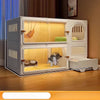 Indoor Cat House with Integrated Litter Box