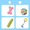 Dog Squeaky Chew Toy Set for Play and Solo Entertainment