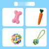 Dog Squeaky Chew Toy Set for Play and Solo Entertainment