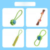 Dog Squeaky Chew Toy Set for Play and Solo Entertainment