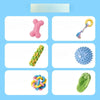 Dog Squeaky Chew Toy Set for Play and Solo Entertainment